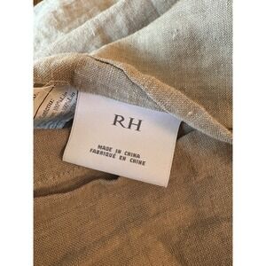 Restoration Hardware 3PC Linen Pick Stitch Queen Quilt Set + 2 Standard Shams